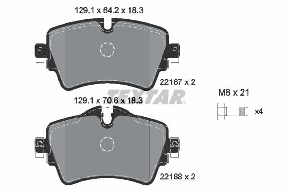 Колодки гальмівні (передні) BMW 2 (F45/F46) 14- (Lucas) Q+ TEXTAR
