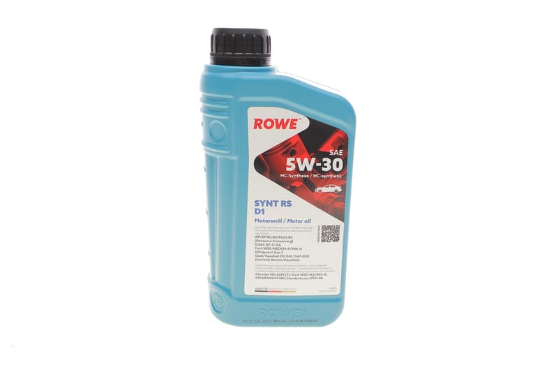Олива 5W30 HIGHTEC SYNT RS D1 (1L) (Ford WSS-M2C945-A/929-A/946-A/GM DEXOS1 GEN2/GM 6094M/4718M) ROWE