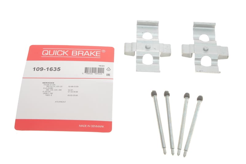 (к-кт) Планка суппорта (переднего) прижимная MB E-class (W124) 93-96 (Ate) QUICK BRAKE