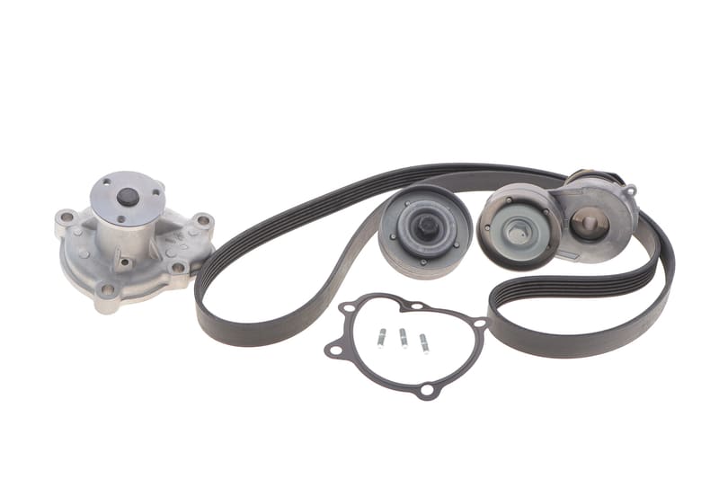 Комплект ременя генератора + помпа Opel Astra H/Zafira B 1.7D 07- (6PK1605) INA