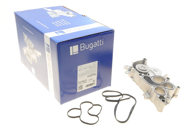 Помпа воды Skoda Fabia/Octavia/VW Caddy/Golf/Passat/Seat 1.0/1.2/1.4TSI/1.6 12- (B/B) (6 лоп) BUGATTI