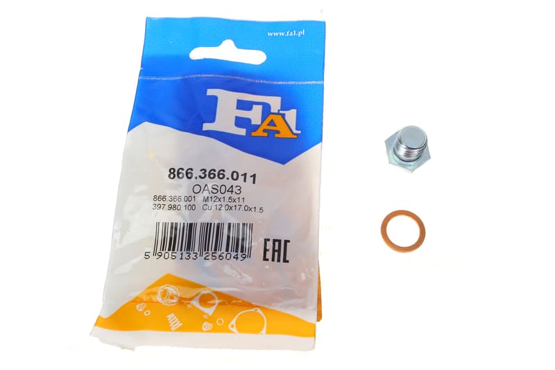 Болт слива масла + шайба BMW 3 (E46/E90)/5 (E39) 95-04 (M12x1.5) FA1