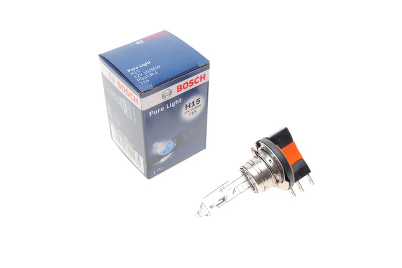 Автолампа H15 12V 55/15W PGJ23T-1 Pure Light (0.03 кг) BOSCH