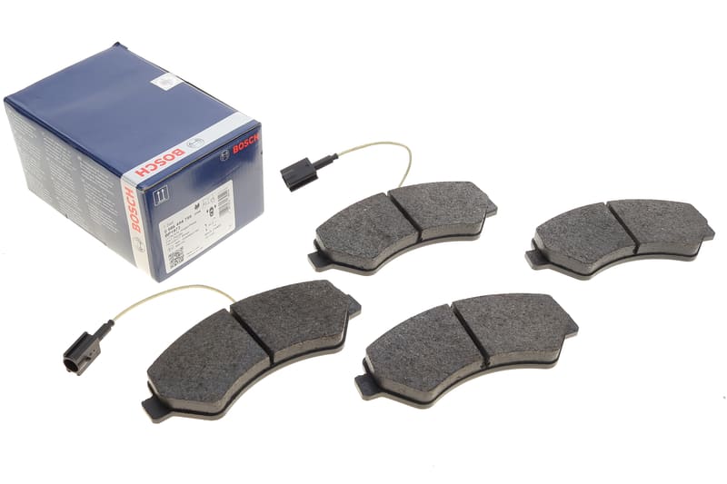 Колодки гальмівні (передні) Citroen Jumper/Fiat Ducato/Peugeot Boxer 2.0-3.0HDi 06- R16(з датчиком) BOSCH