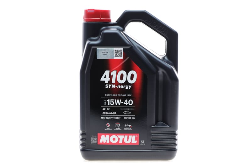 Масло 15W40 4100 Syn-nergy (5L) (API SP) (ACEA A3/B4) (113158) MOTUL