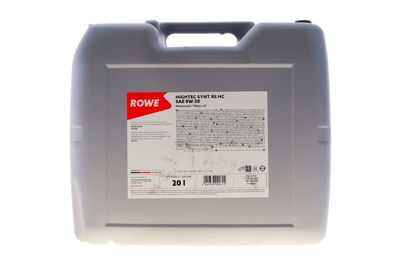 Масло 0W20 HIGHTEC SYNT RS HC (20L) (ACEA A5/B5) (API SN/API CF) ROWE