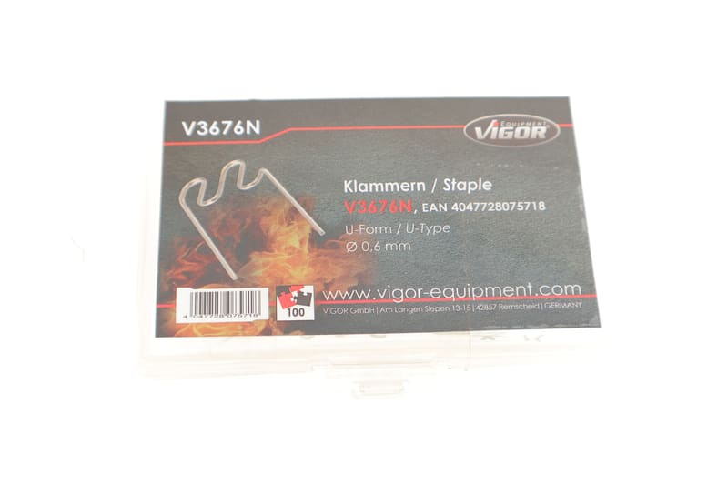 Скоба U-профиль Ø0,6 mm 100 ед. VIGOR