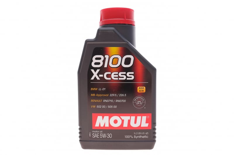 Масло 5W30 X-cess 8100 (1L) (VW 502 00/505 00/MB 229.5/226.5/RN0710-0700/LL-01) (108944) MOTUL