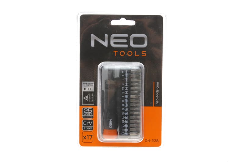 Набір біт комбінований 16 од. NEO TOOLS