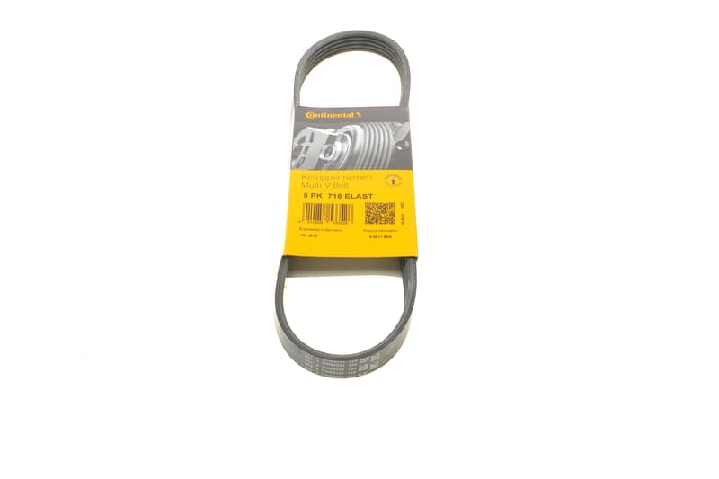 Ремень генератора Mazda 5 1.8/2.0 05-/Mazda 3 2.0/MZR 03-14 (+AC) CONTINENTAL