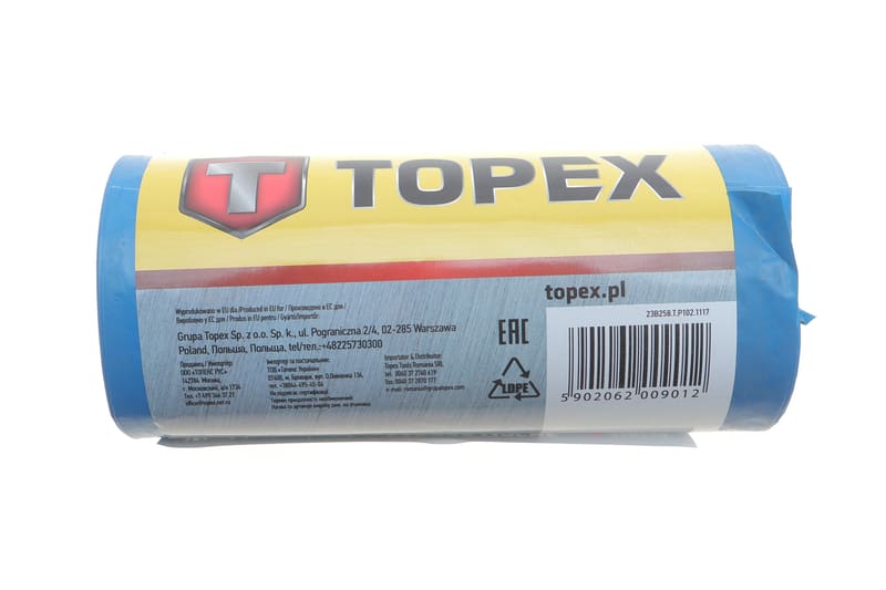 Мішки для сміття 120 л 10 шт (0.587 кг) TOPEX
