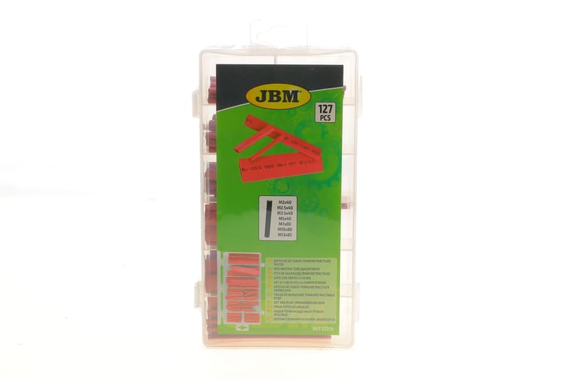 Набір трубок термозбіжних червоних (127шт) JBM