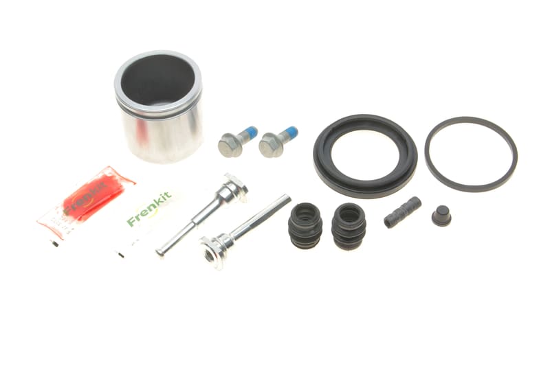 Ремкомплект супорта (переднього) Nissan Micra 1.6 11- (d=54mm) (+ поршен/направляюча) SuperKit FRENKIT