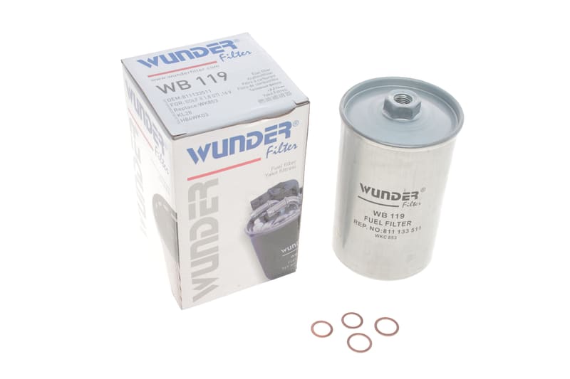 Фільтр паливний VW Golf II 1.8 GTI 16V 86- WUNDER FILTER