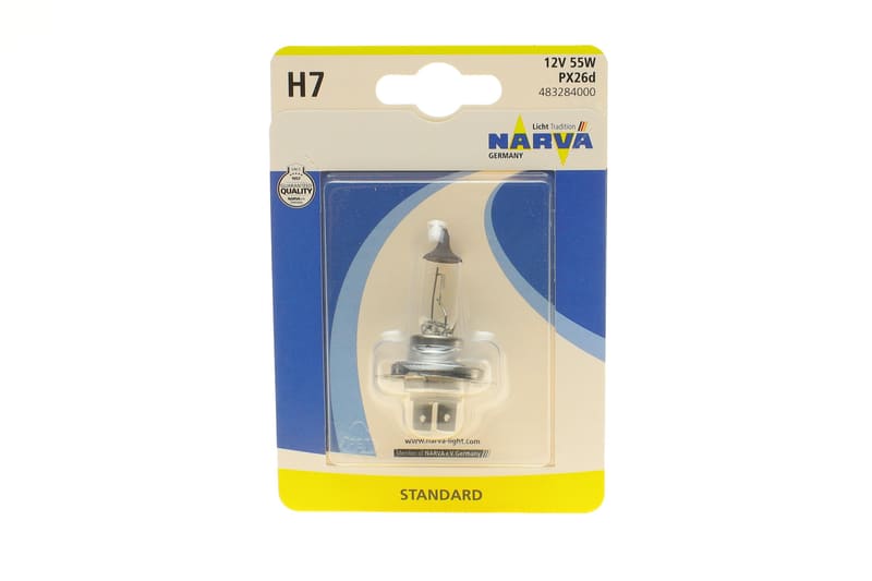 Автолампа H7 12V 55W PX26d Standard (blister/1шт) NARVA