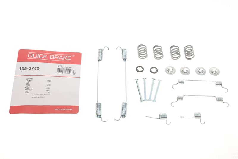 Комплект пружинок колодок ручника Fiat Scudo 94- (255x60) (Bendix) QUICK BRAKE