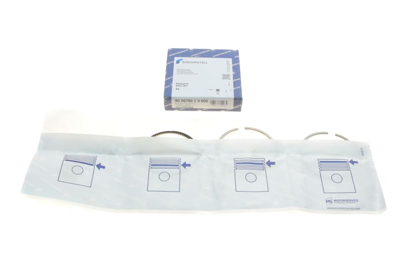Кольца поршневые Skoda Fabia/VW Golf V/VI/Passat 1.4 TSI 05-14 (76.50mm/STD) (2-1.5-1.2) KOLBENSCHMIDT