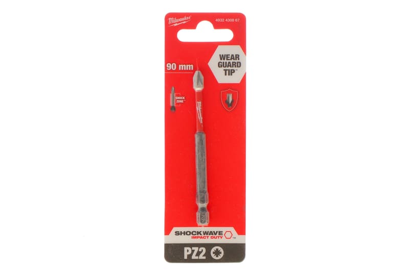 Біта SHOCKWAVE 1/4" PZ2 x 90mm MILWAUKEE