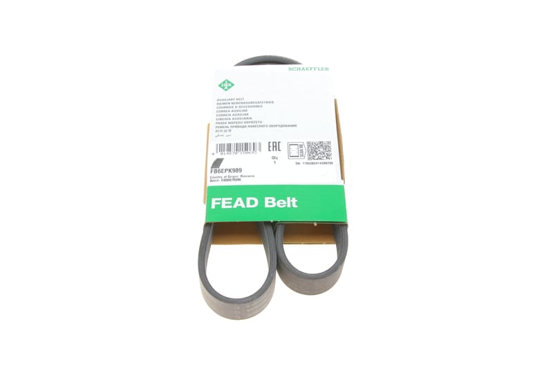 Ремінь генератора VW Polo/Up 11-/Skoda Fabia 14-/Seat Ibiza 1.0/1.6 15- (6PK989) INA