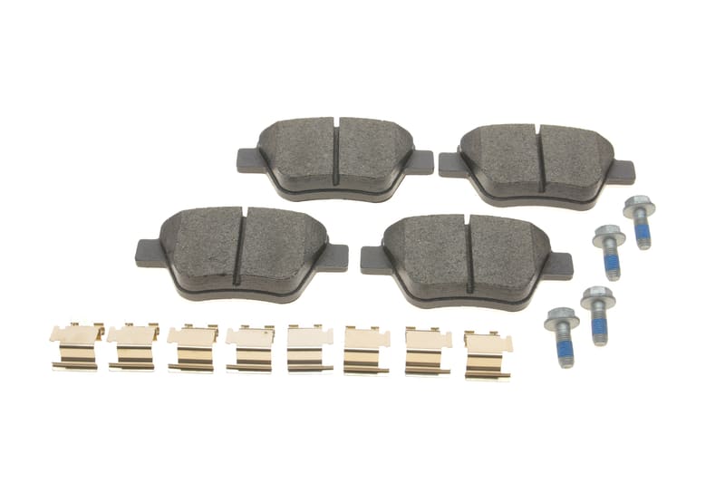 Колодки гальмівні (задні) VW Caddy III/Golf VI/VII/Touran 10- (Bosch) (з аксесуарами) ZIMMERMANN