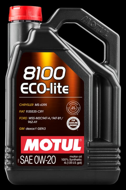 Олива 0W20 ECO-lite SAE 8100 (4L) GM dexos1 GEN3(108535) MOTUL