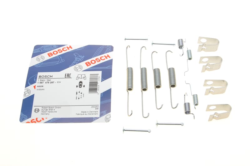 Комплект пружинок колодок ручника Nissan Almera II/Primera 15-2.0 96-06 BOSCH