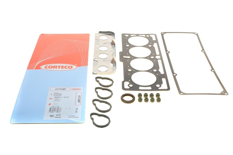 Комплект прокладок (верхній) Renault Logan 1.4-1.6 04- CORTECO