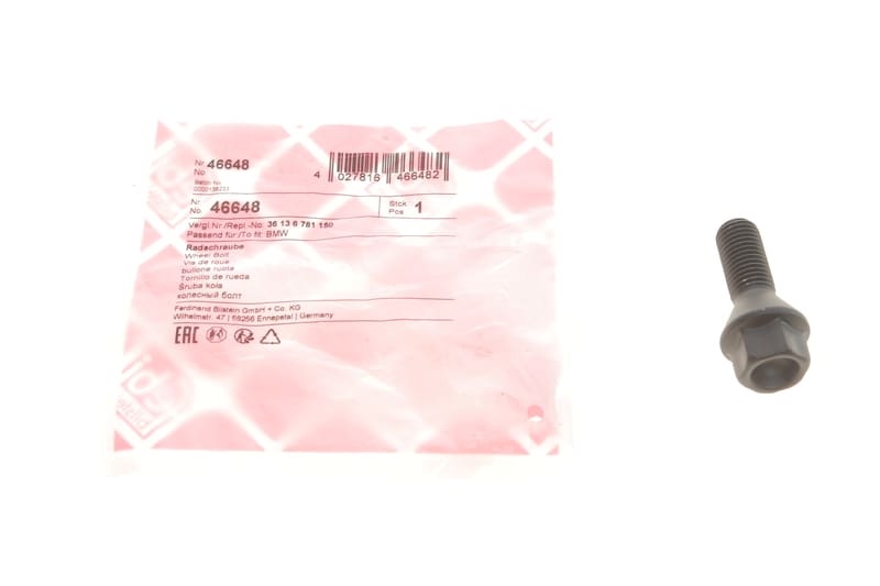 Болт колеса BMW/Renault (M12x1.5x26) FEBI BILSTEIN
