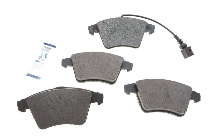 Колодки тормозные (передние) VW T4 92-03/T5 03-15/T6 15-/Multivan V/VI 03- (+датчик) ICER