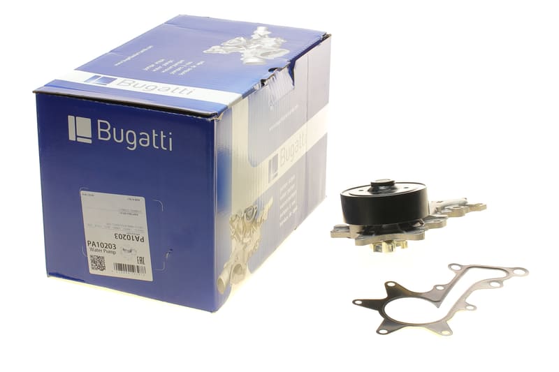 Помпа води Toyota Corolla/Auris/Yaris/Urban Cruiser 1.3/1.33 07- (R/B) (6 лоп) BUGATTI