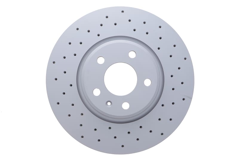 Диск тормозной (передний) Audi A4/A5/A6/A7/Q5 07-17 (320х30) (с покрытием) (с отверстиями) (вент.) ZIMMERMANN