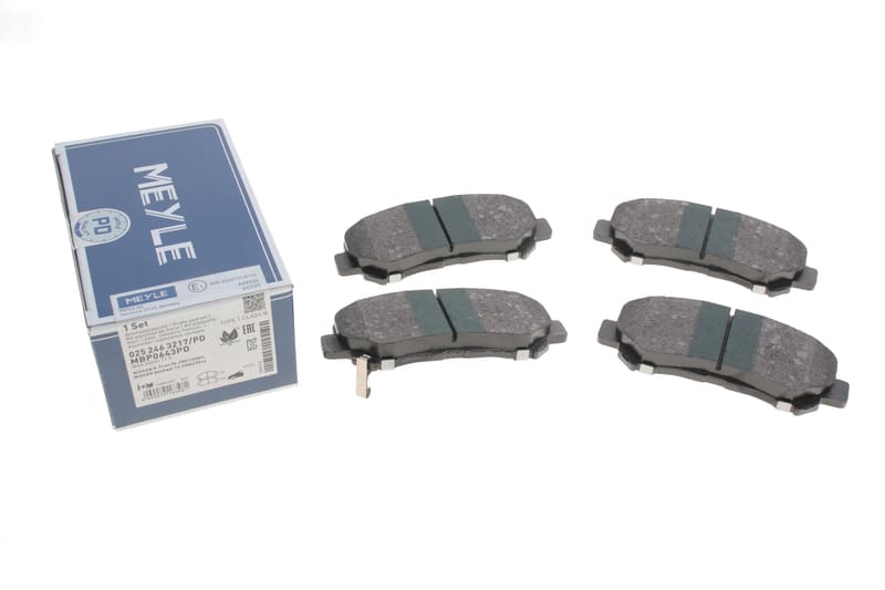 Колодки тормозные (передние) Nissan Qashqai/X-Trail 07- (Akebono) MEYLE