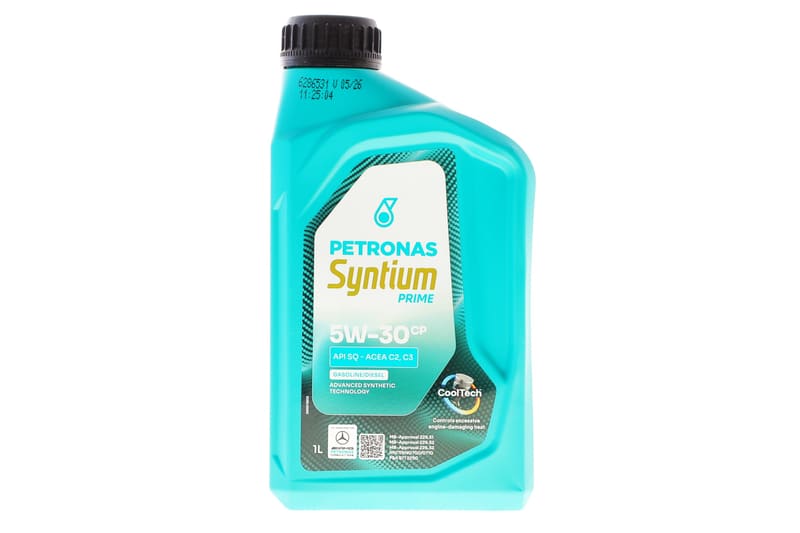 Олива 5W30 SYNTIUM PRIME CP (1L) (MB229.51/MB229.52/MB226.52/Renault RN17/PSA B71 2290) заміна для 70830E18EU PETRONAS