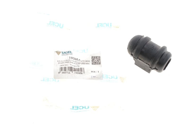 Втулка стабилизатора (переднего/наружная) Renault Kangoo/Megane -03 (d=18mm) UCEL