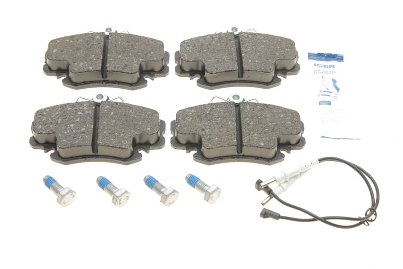 Колодки гальмівні (передні) Renault Megane 96-03/Clio 90-/Logan/Dacia Sandero 08- (+датчики) ICER