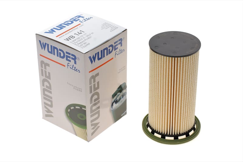 Фільтр паливний Audi A3/Q2/TT/Skoda Octavia/SuperB/VW Caddy/Golf/Passat/Polo/Tiguan 1.6/2.0D 09-  (висота 147 мм) WUNDER FILTER