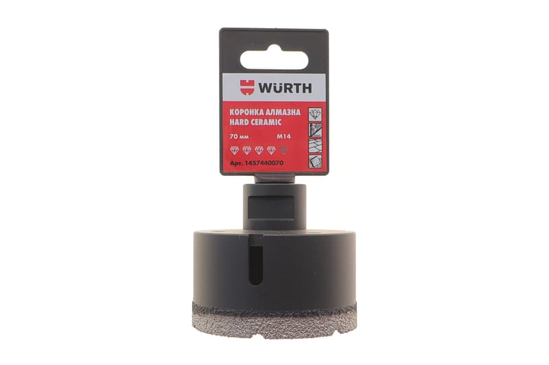 Коронка алмазная Hard Ceramic 70mm WURTH