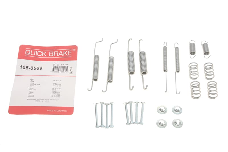 Комплект пружинок колодок ручника VW Golf II/Passat 1.0-1.8 80-99 (Vag) QUICK BRAKE