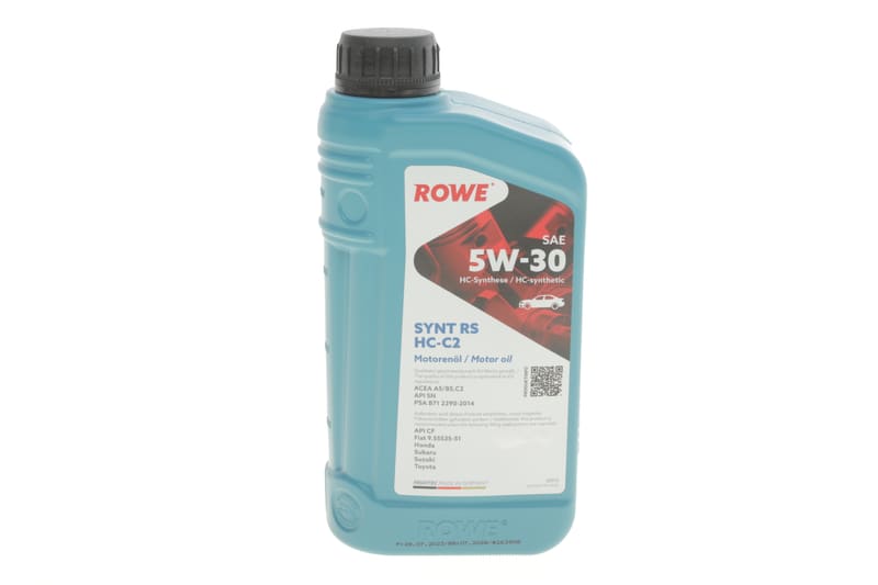 Масло 5W30 HIGHTEC SYNT RS HC-C2 (1L) (PSA B71 2290-2014/Fiat 9.55535-S1/Honda) (ACEA C2) ROWE