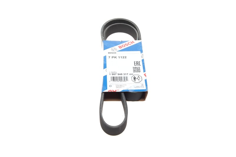 Ремень генератора Renault Megane/Scenic 1.9dCi/2.0 03-/Nissan Juke 1.6 10- (7PK1122) BOSCH
