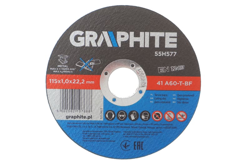 (к-кт 10шт) Круг отрезной 115x1x22,2 мм 41 A60-T-BF GRAPHITE