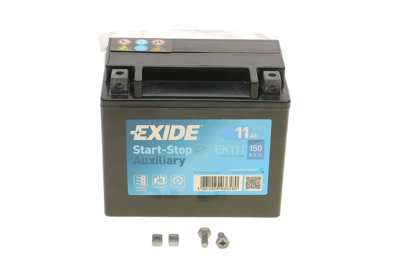 Аккумуляторная батарея 11Ah/150A (150x90x130/+L) (Start-Stop/вспомогательная) EXIDE