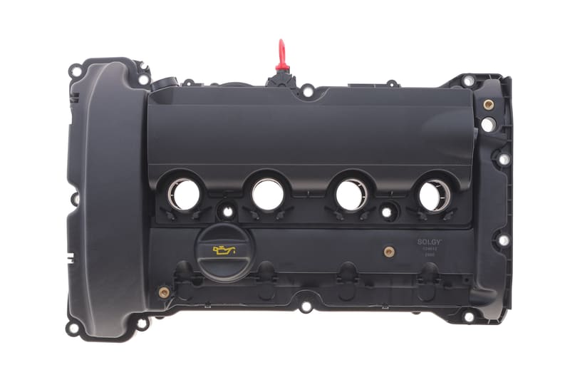 Крышка клапанов Citroen C4/C5 1.6THP 08- (с клапаном сапуна, с прокладкой) SOLGY