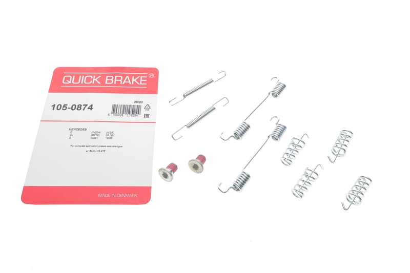Комплект пружинок колодок ручника MB C-сlass 07-/CLK 02-10/E-class 09-/S-class 05- QUICK BRAKE
