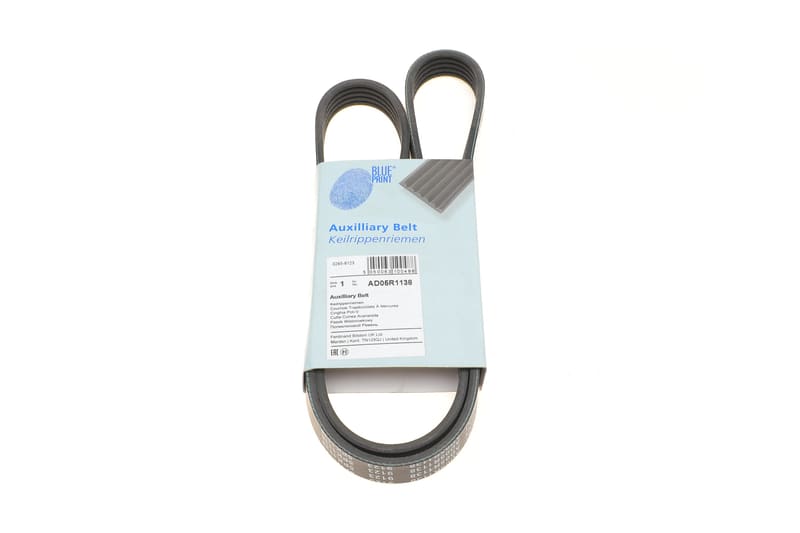 Ремінь генератора Peugeot 605 2.0 89-99/ Ford Fiesta1.8 95-03/ Honda Civic/ Fit/ Jazz 1.2-1.4 02- BLUE PRINT
