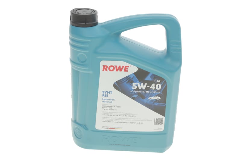 Олива 5W40 HIGHTEC SYNT RSi (4L) (MB 229.3/226.5/Porsche A40/VW 502 00/505 00/RN 0700/0710) ROWE