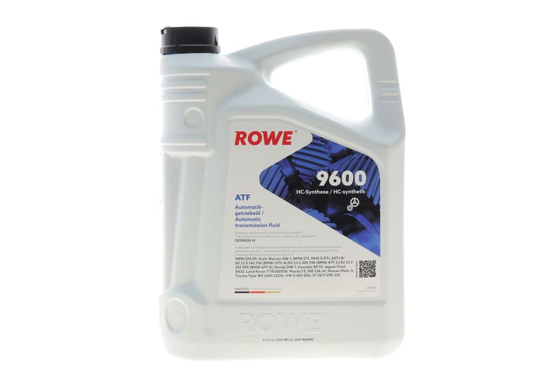 Олива HIGHTEC ATF 9600 (5L) (DEXRON VI/BMW ETL 7045 E/ETL 8072 B/MB 236.41) (червоний) ROWE