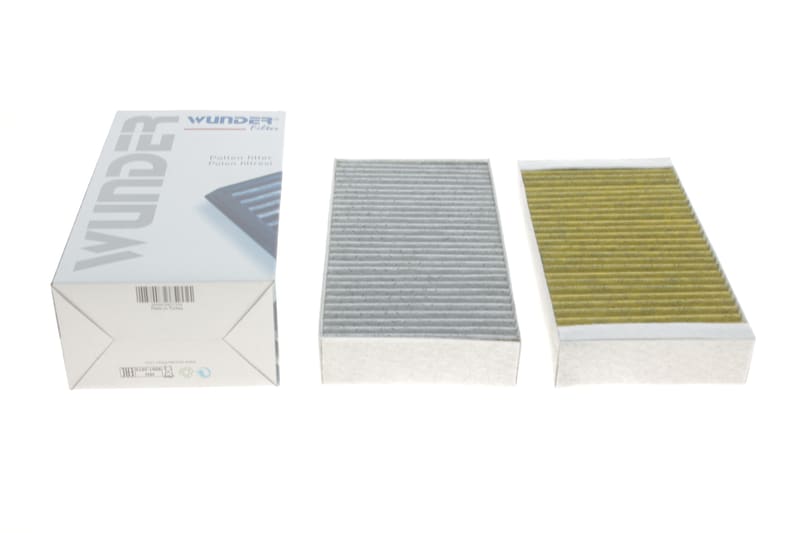 Фільтр салону MB ML (W164) 3.0CDI (вугільний) (к-кт 2 шт.) WUNDER FILTER