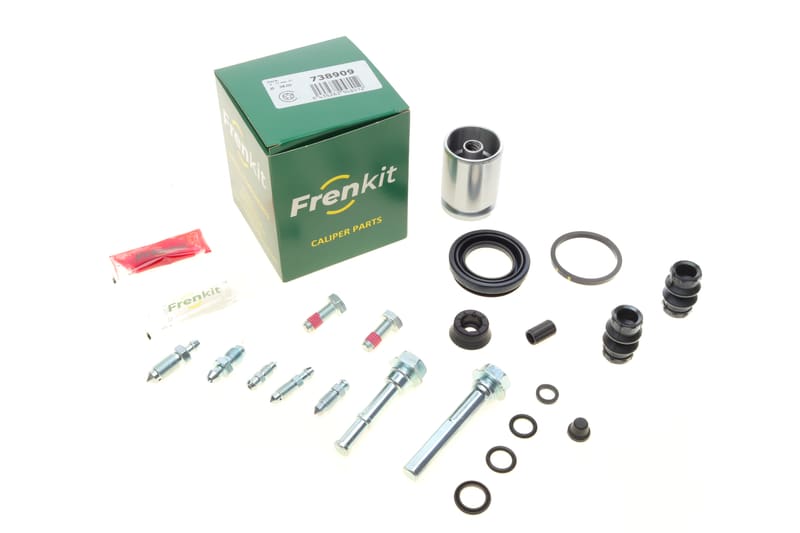 Ремкомплект супорта (заднього) VW Caddy 03- (d=38mm) (+поршень/направляюча) (Lucas) FRENKIT