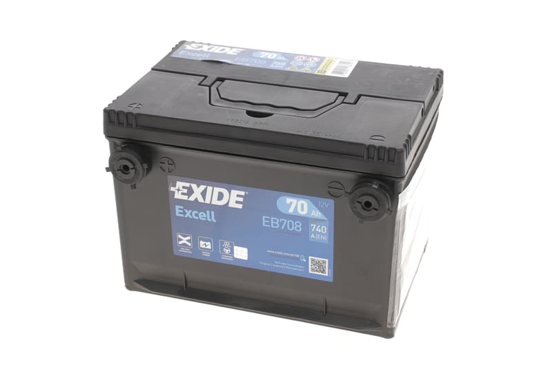Акумуляторна батарея 70Ah/740A (260x180x186/+L/B7) Excell EXIDE